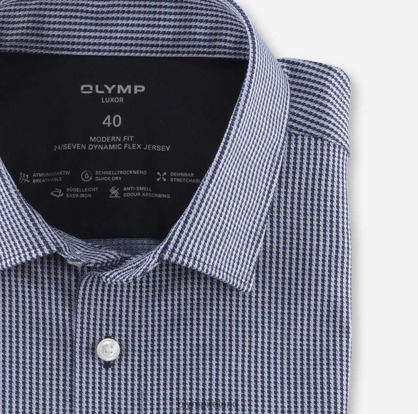 Clothing OLYMP Luxor 24/Seven Modern Fit, Business Shirt, New Kent, Marine 24L8461299