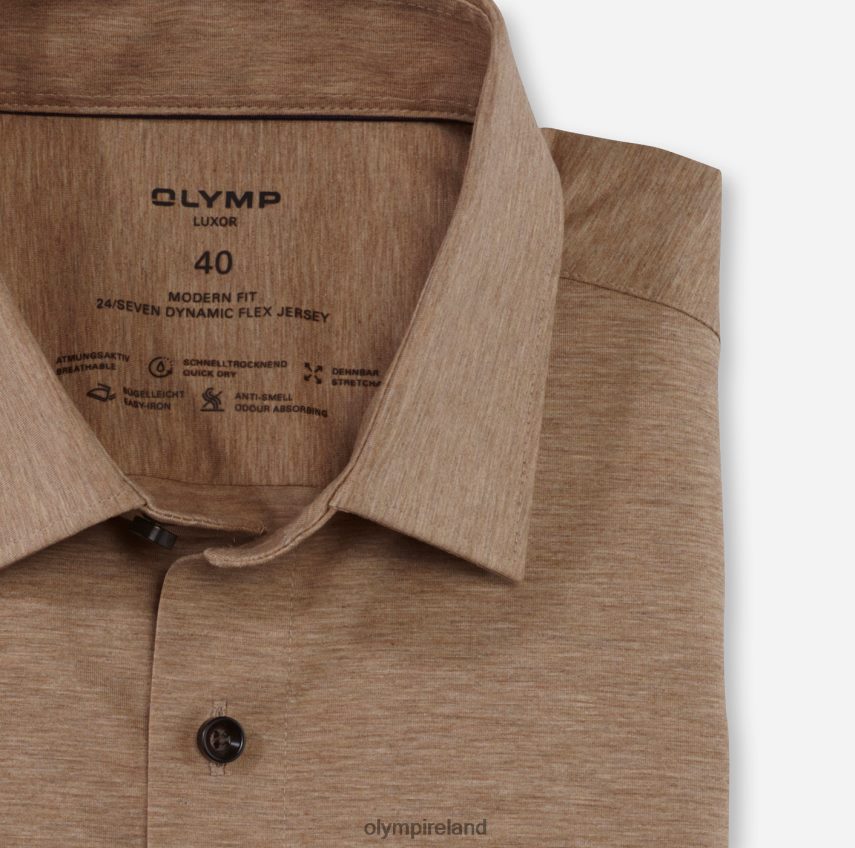 Clothing OLYMP Luxor 24/Seven Modern Fit, Business Shirt, New Kent, Natural 24L8461044
