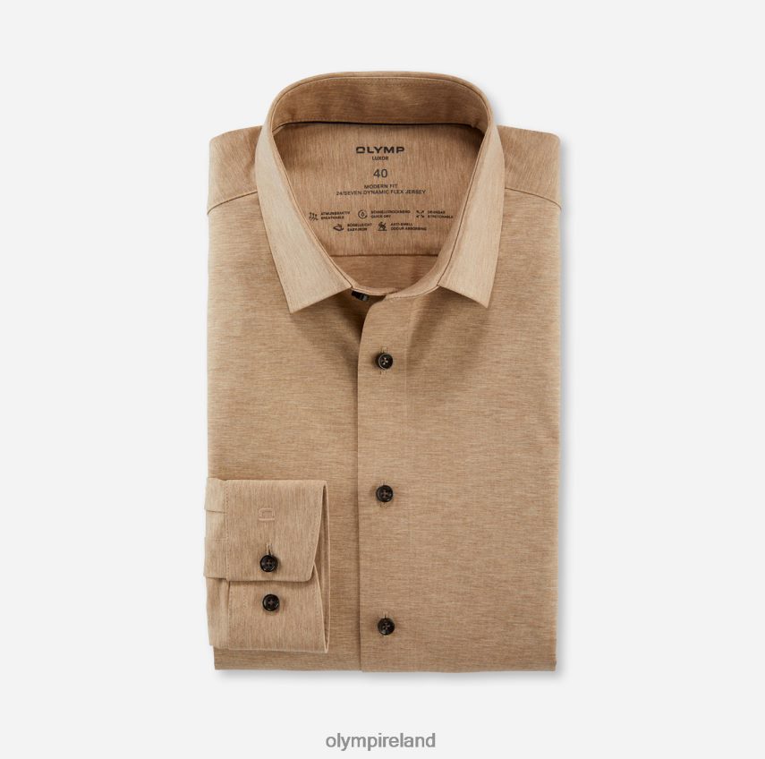 Clothing OLYMP Luxor 24/Seven Modern Fit, Business Shirt, New Kent, Natural 24L8461262