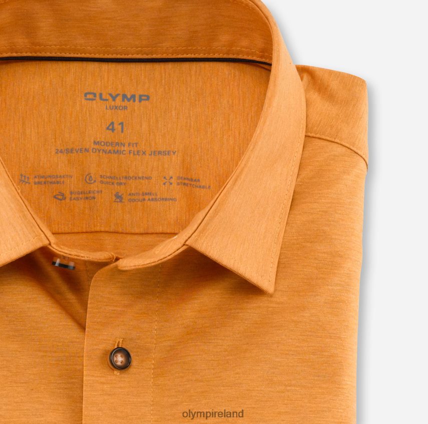 Clothing OLYMP Luxor 24/Seven Modern Fit, Business Shirt, New Kent, Ochre 24L8461236