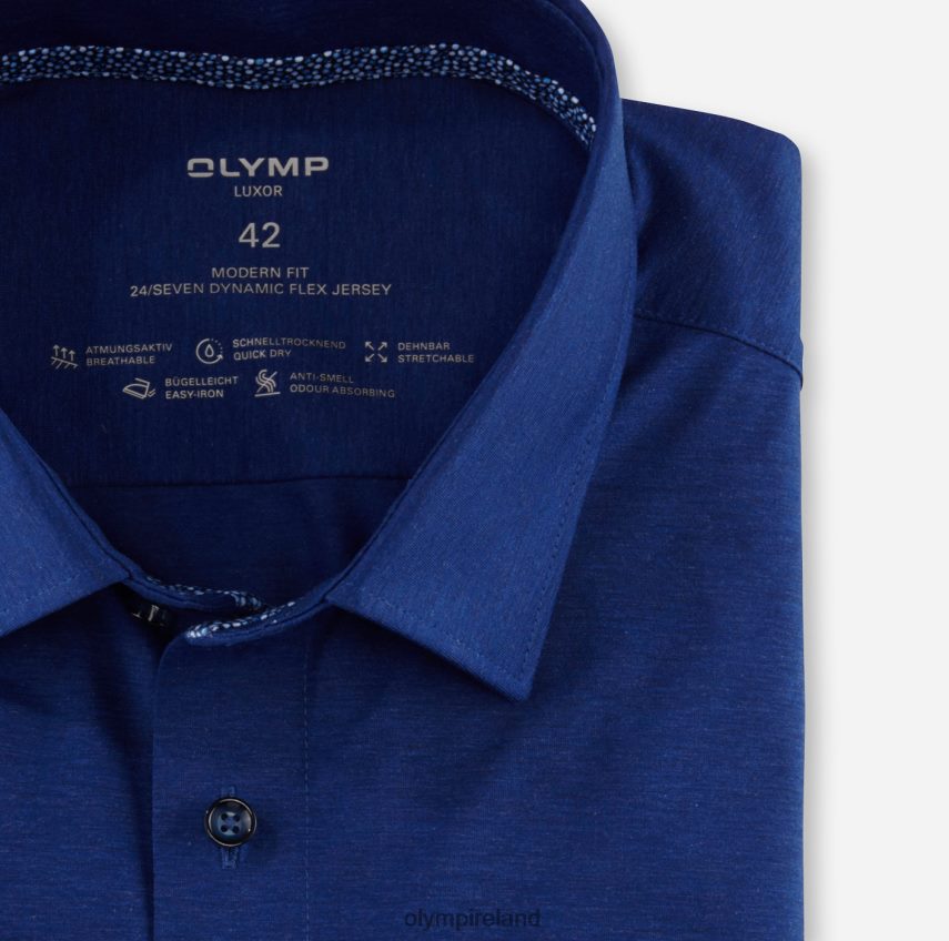 Clothing OLYMP Luxor 24/Seven Modern Fit, Business Shirt, New Kent, Royal 24L8461037
