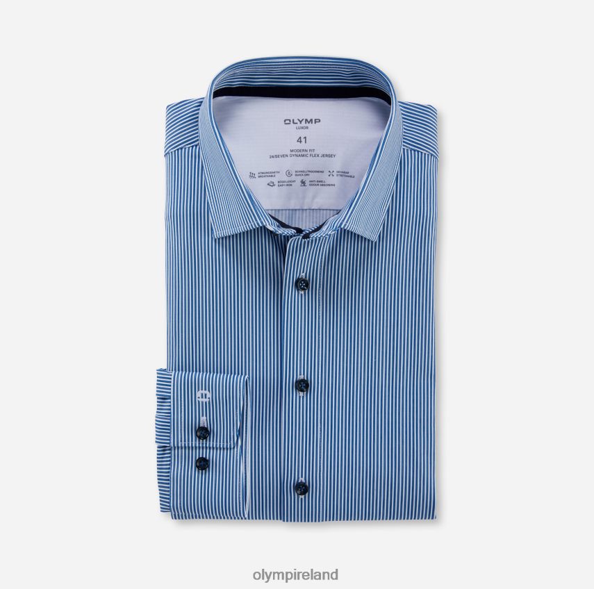 Clothing OLYMP Luxor 24/Seven Modern Fit, Business Shirt, New Kent, Royal 24L846938