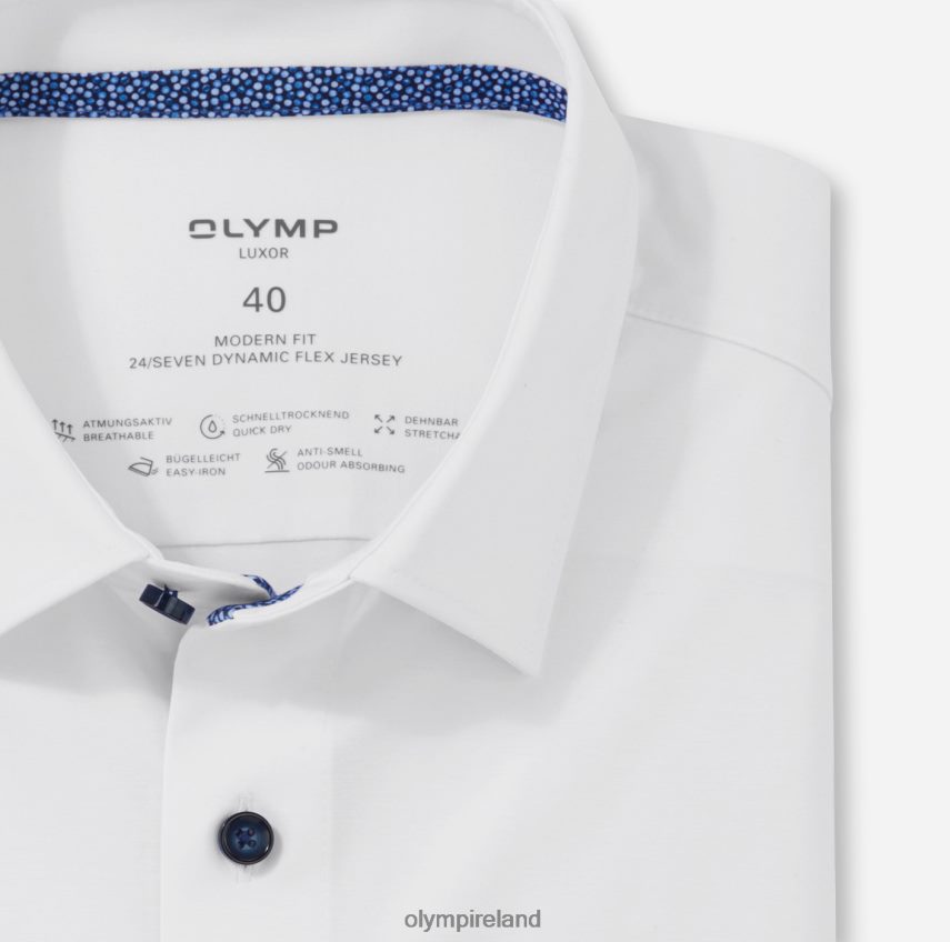 Clothing OLYMP Luxor 24/Seven Modern Fit, Business Shirt, New Kent, White 24L8461069