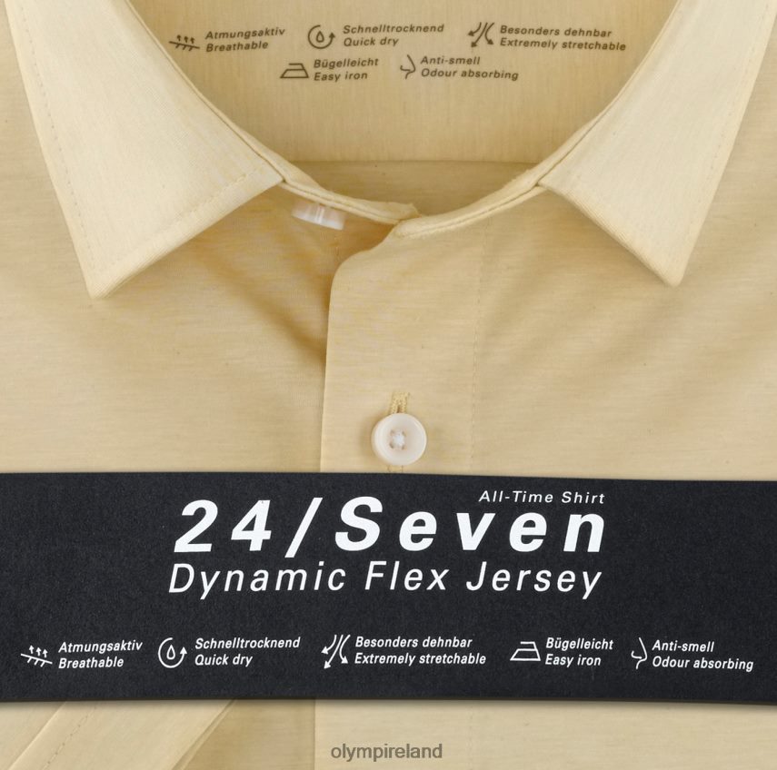 Clothing OLYMP Luxor 24/Seven Modern Fit, Business Shirt, New Kent, Yellow 24L8461333