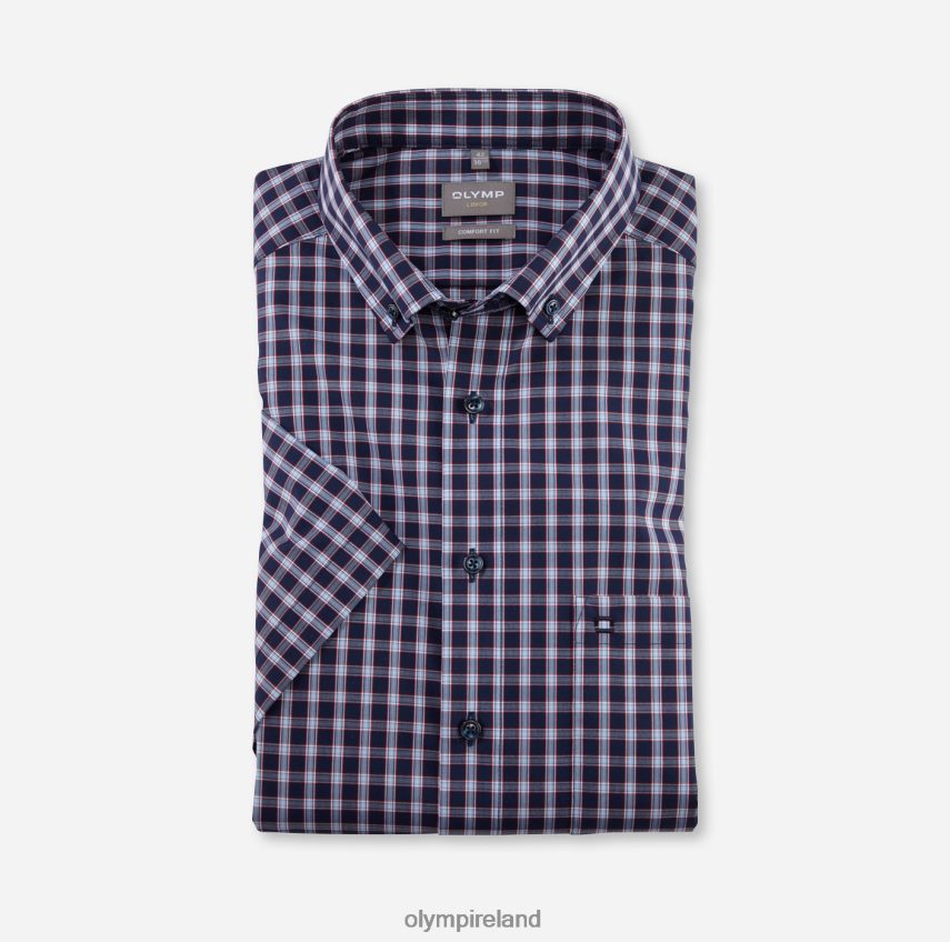 Clothing OLYMP Luxor Comfort Fit, Business Shirt, Button-Down, Red 24L8461547