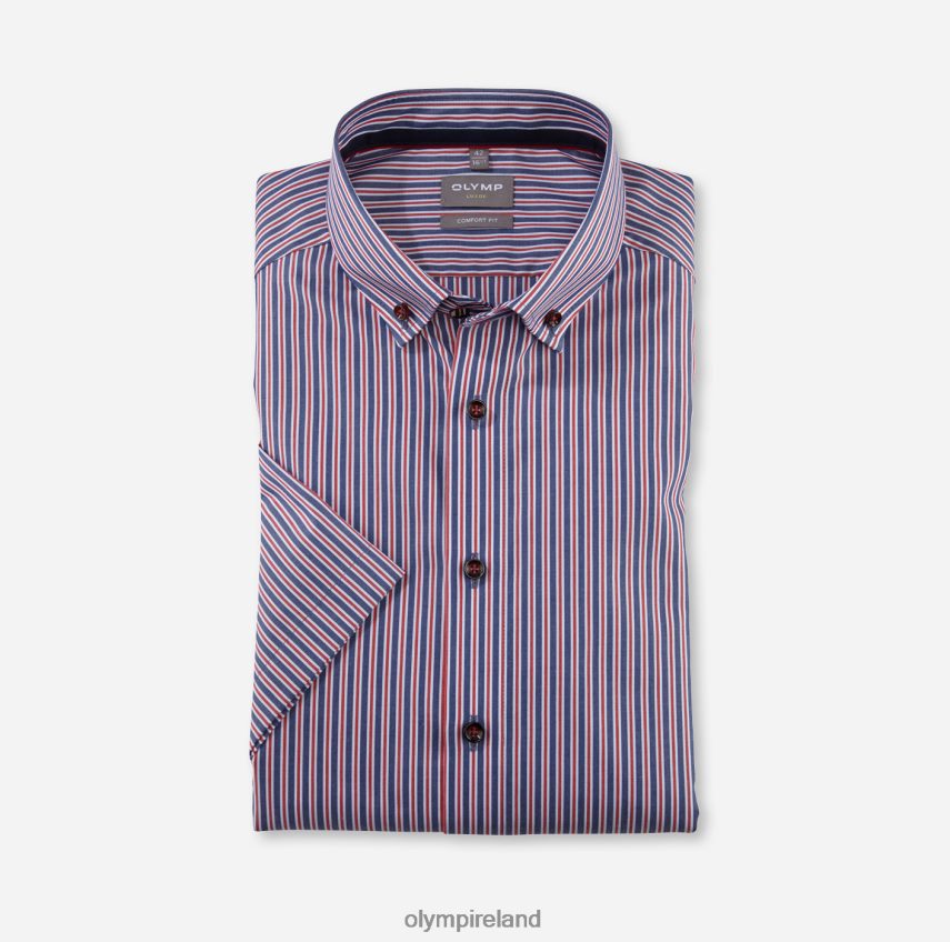 Clothing OLYMP Luxor Comfort Fit, Business Shirt, Button-Down, Red 24L8461625