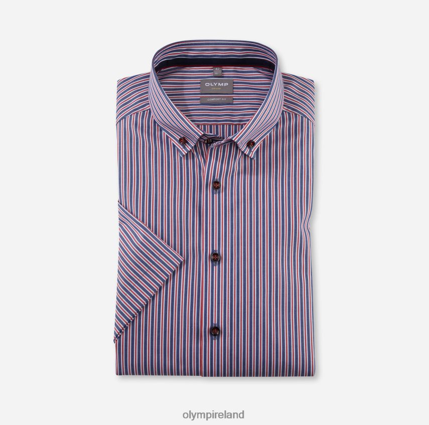Clothing OLYMP Luxor Comfort Fit, Business Shirt, Button-Down, Red 24L8461662