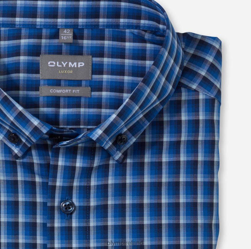 Clothing OLYMP Luxor Comfort Fit, Business Shirt, Button-Down, Royal 24L8461521