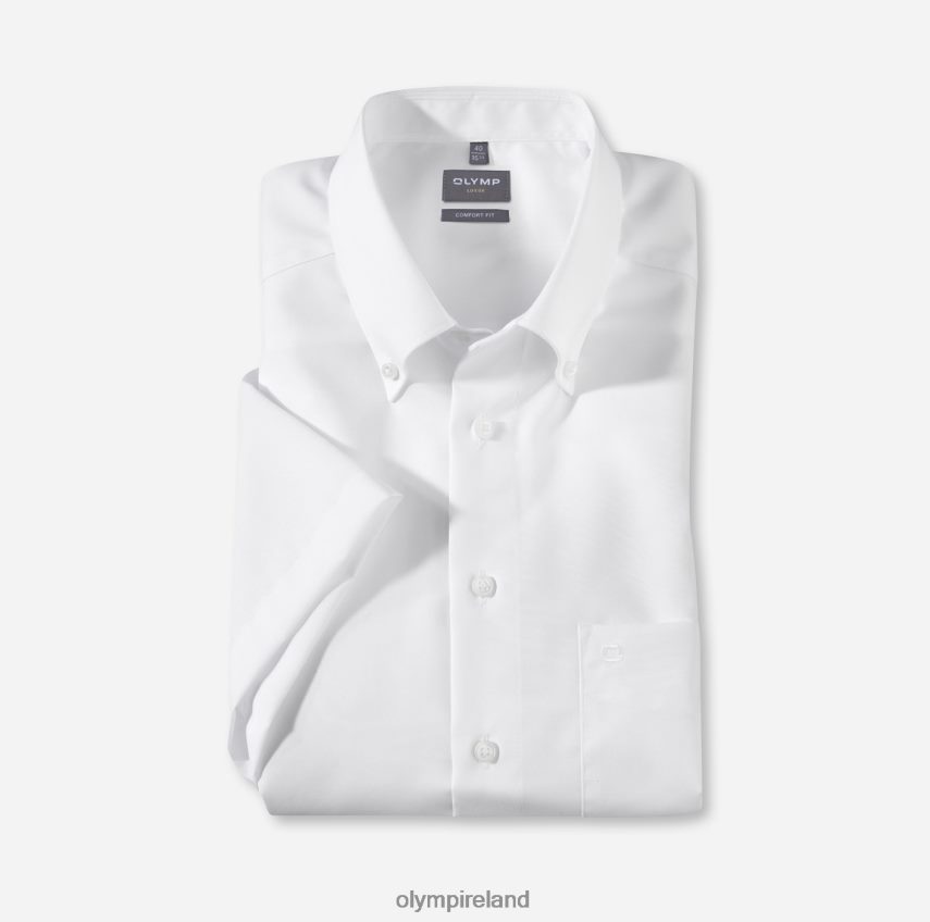 Clothing OLYMP Luxor Comfort Fit, Business Shirt, Button-Down, White 24L8461674