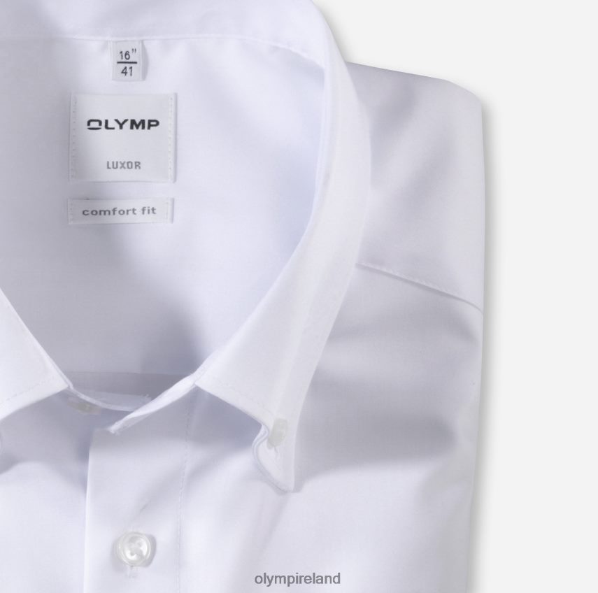Clothing OLYMP Luxor Comfort Fit, Business Shirt, Button-Down, White 24L8461678
