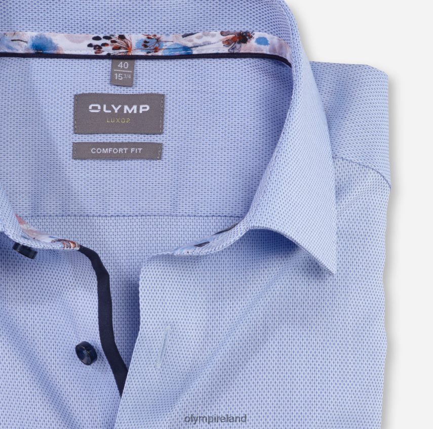 Clothing OLYMP Luxor Comfort Fit, Business Shirt, Long Sleeve Extra Long, New Kent, Bleu 24L8461699