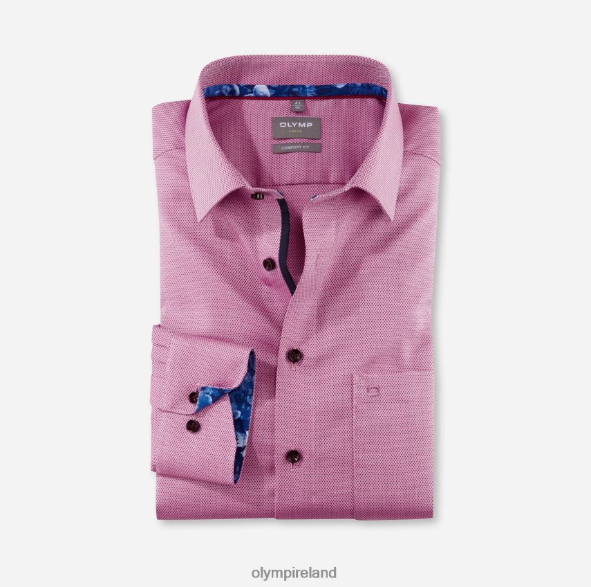 Clothing OLYMP Luxor Comfort Fit, Business Shirt, Long Sleeve Extra Long, New Kent, Fuchsia 24L8461702