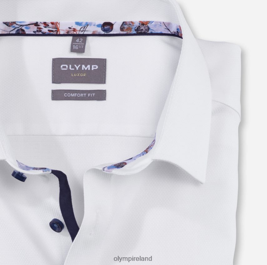 Clothing OLYMP Luxor Comfort Fit, Business Shirt, Long Sleeve Extra Long, New Kent, White 24L8461701