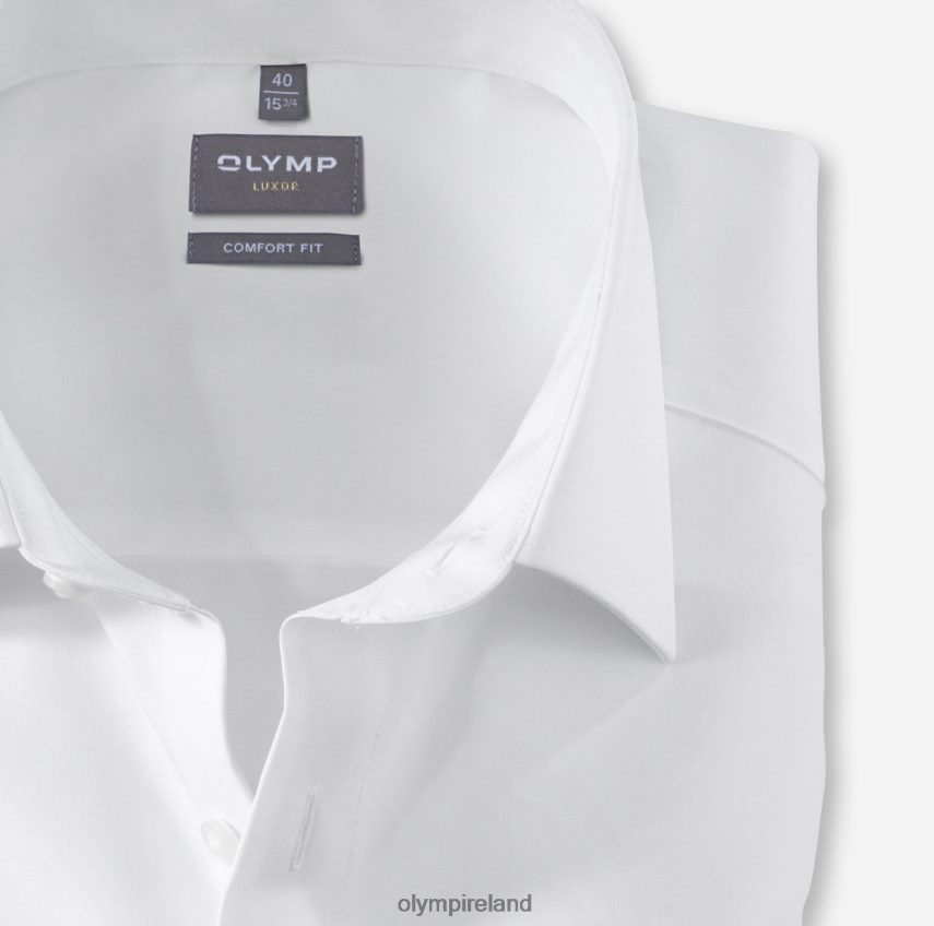 Clothing OLYMP Luxor Comfort Fit, Business Shirt, Long Sleeve Extra Long, New Kent, White 24L8461704