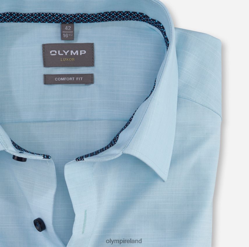 Clothing OLYMP Luxor Comfort Fit, Business Shirt, New Kent, Aqua 24L8461630