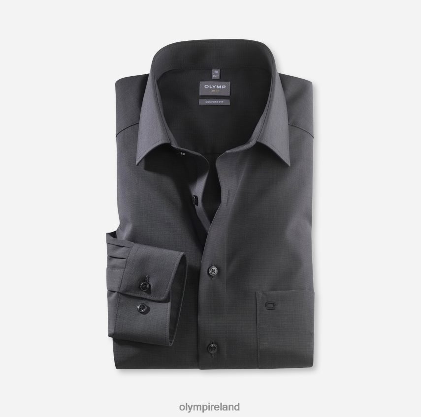Clothing OLYMP Luxor Comfort Fit, Business Shirt, New Kent, Black 24L8461690