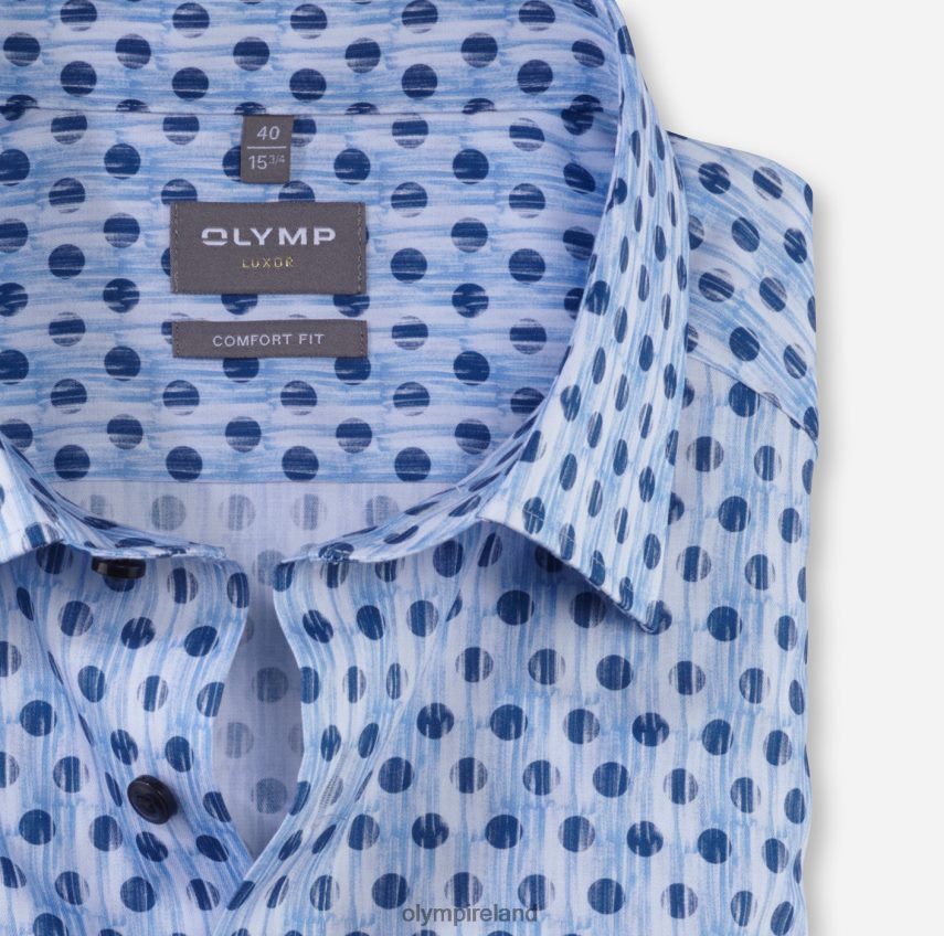 Clothing OLYMP Luxor Comfort Fit, Business Shirt, New Kent, Bleu 24L8461473