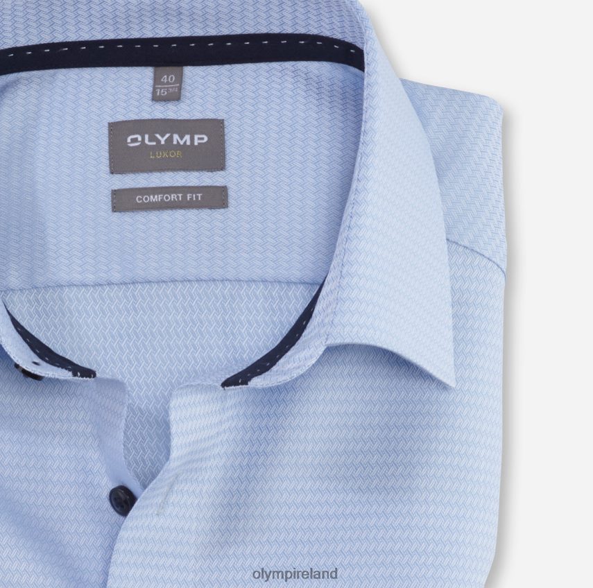 Clothing OLYMP Luxor Comfort Fit, Business Shirt, New Kent, Bleu 24L8461489