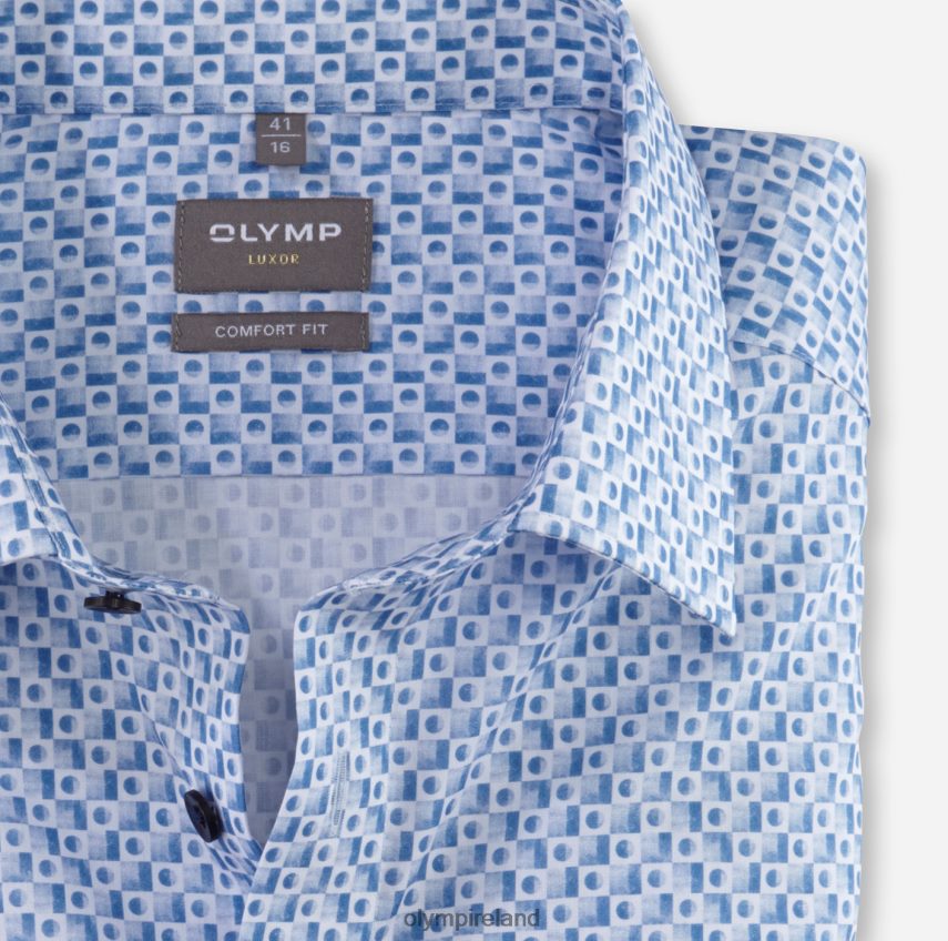 Clothing OLYMP Luxor Comfort Fit, Business Shirt, New Kent, Bleu 24L8461490
