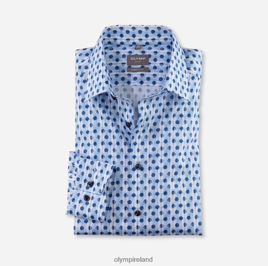 Clothing OLYMP Luxor Comfort Fit, Business Shirt, New Kent, Bleu 24L8461519