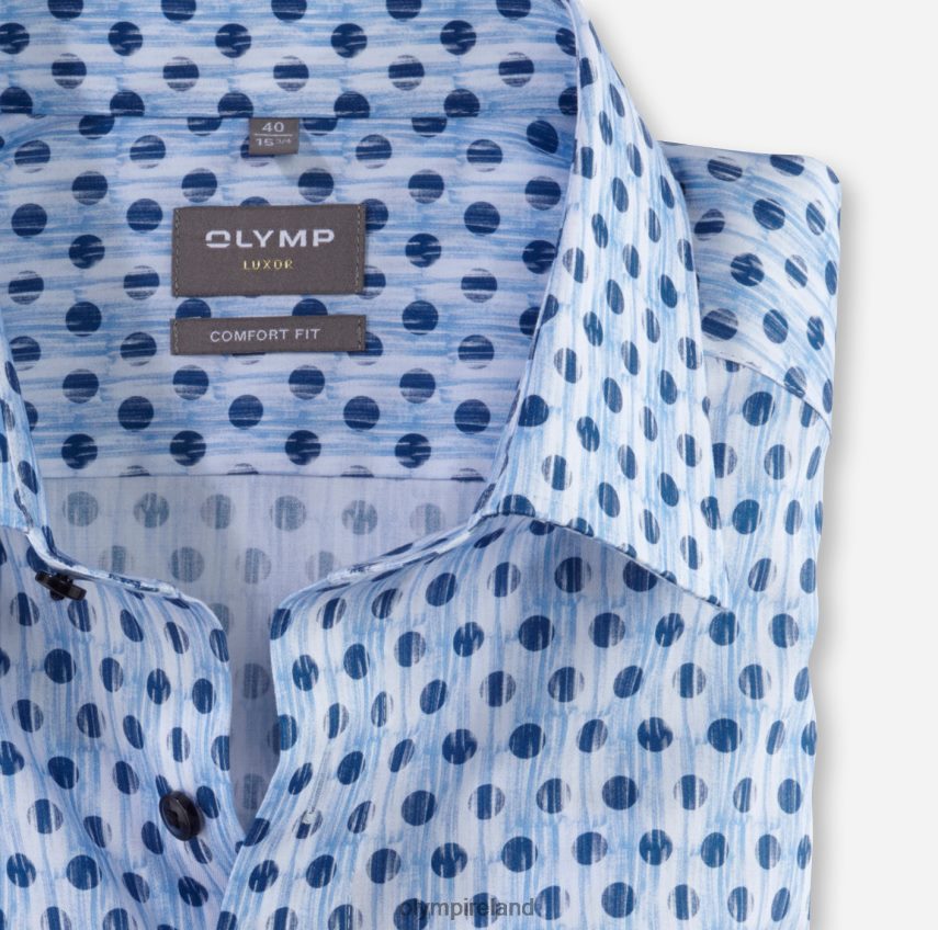 Clothing OLYMP Luxor Comfort Fit, Business Shirt, New Kent, Bleu 24L8461519