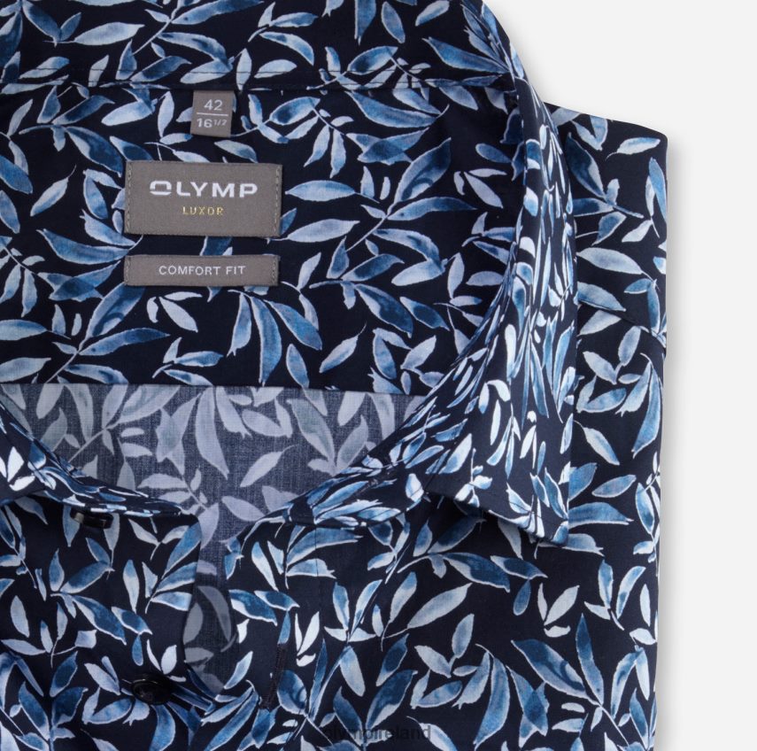 Clothing OLYMP Luxor Comfort Fit, Business Shirt, New Kent, Bleu 24L8461530