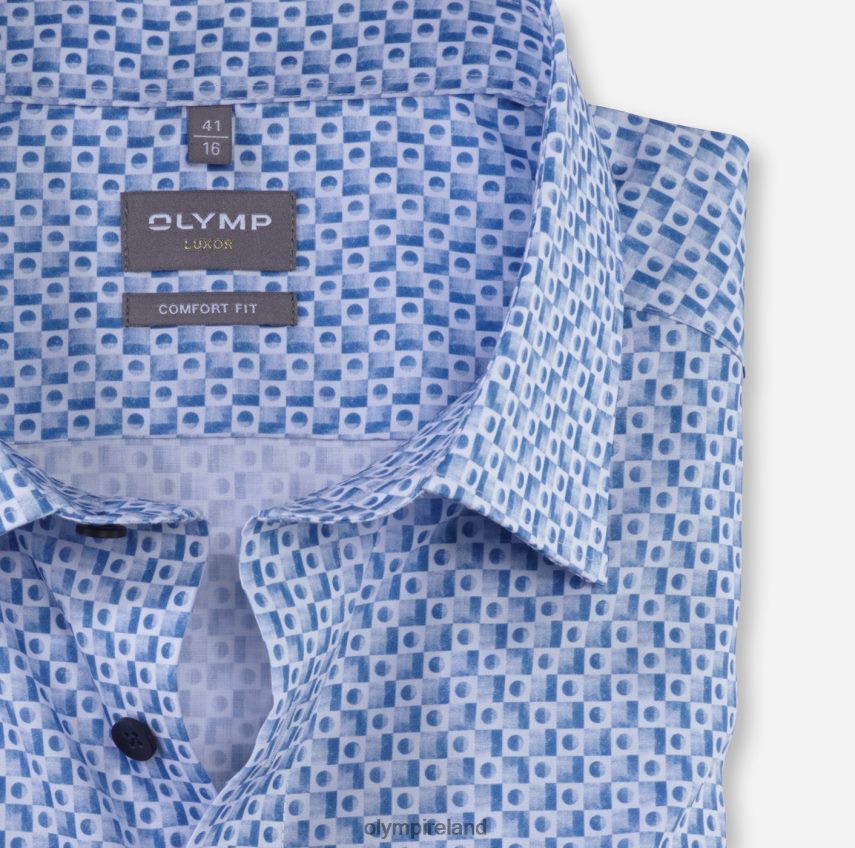Clothing OLYMP Luxor Comfort Fit, Business Shirt, New Kent, Bleu 24L8461538