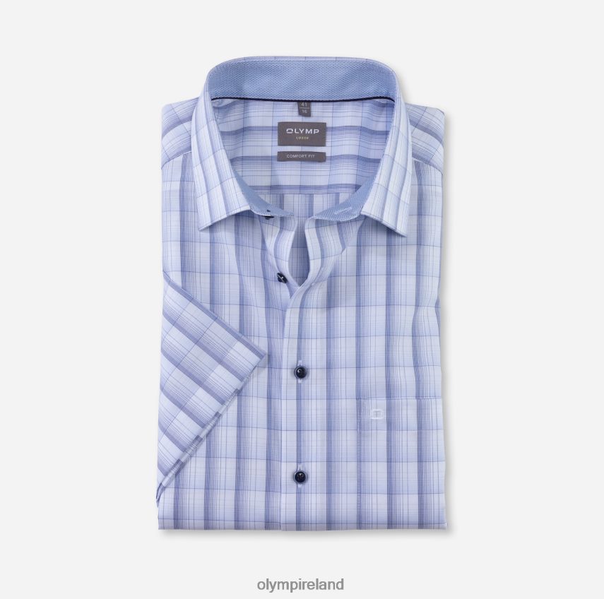 Clothing OLYMP Luxor Comfort Fit, Business Shirt, New Kent, Bleu 24L8461560