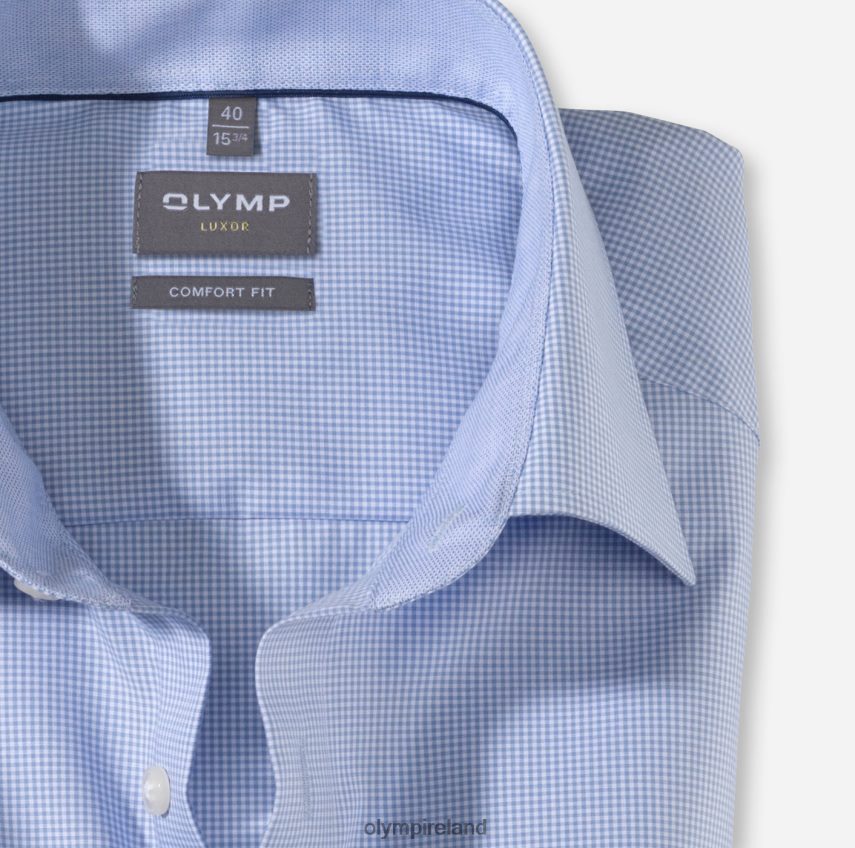 Clothing OLYMP Luxor Comfort Fit, Business Shirt, New Kent, Bleu 24L8461562