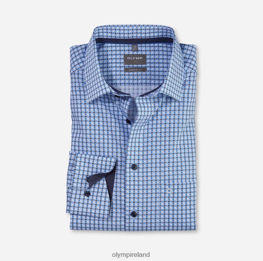 Clothing OLYMP Luxor Comfort Fit, Business Shirt, New Kent, Bleu 24L8461571