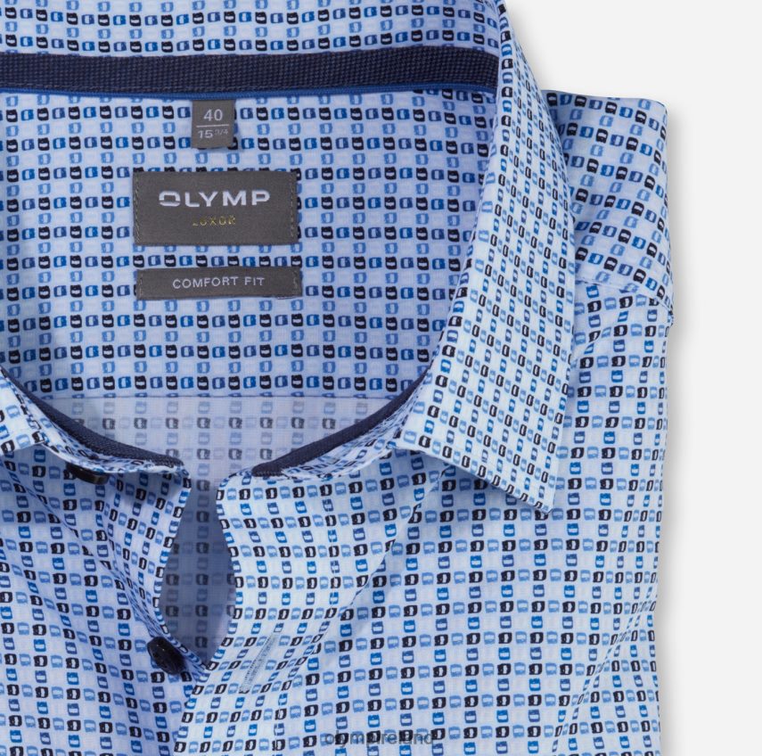 Clothing OLYMP Luxor Comfort Fit, Business Shirt, New Kent, Bleu 24L8461571