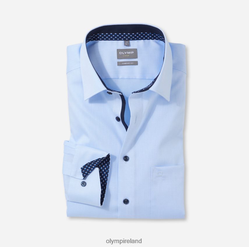 Clothing OLYMP Luxor Comfort Fit, Business Shirt, New Kent, Bleu 24L8461574
