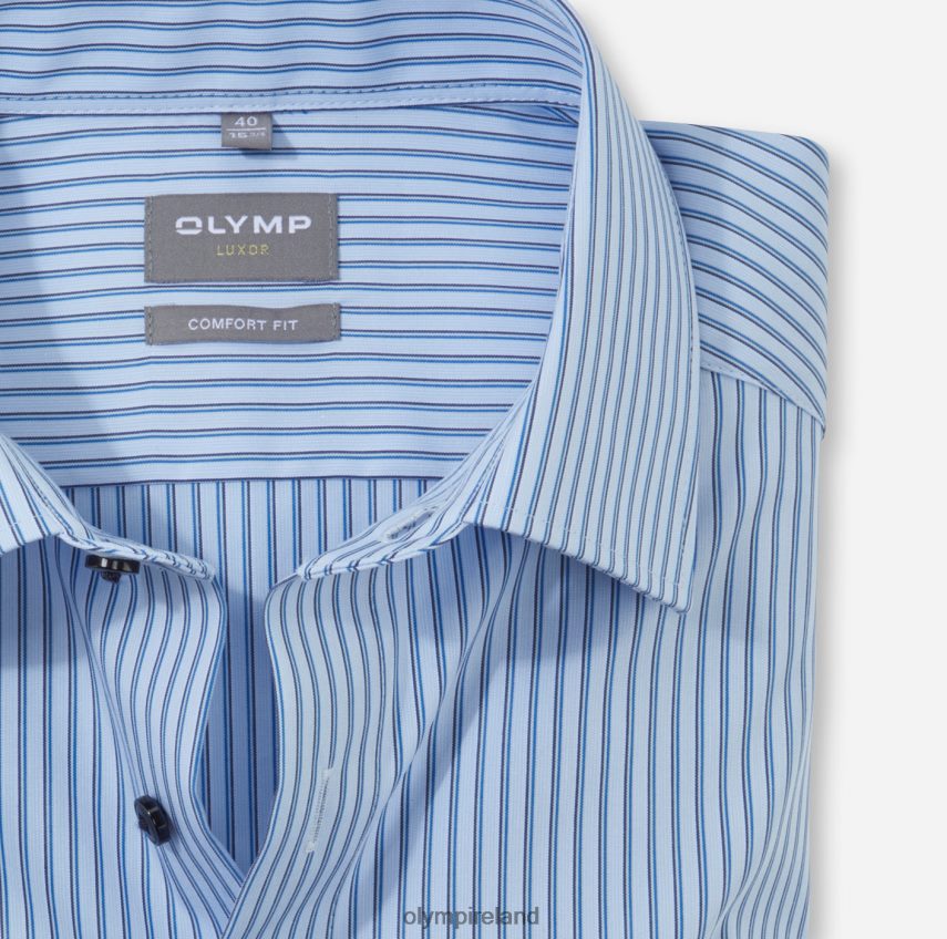 Clothing OLYMP Luxor Comfort Fit, Business Shirt, New Kent, Bleu 24L8461607