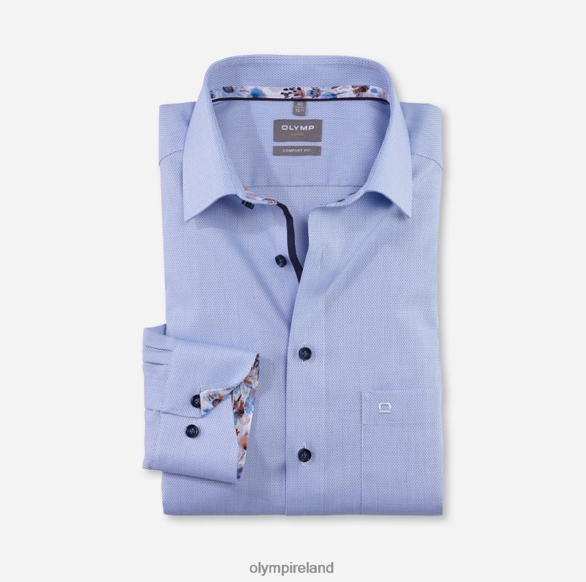 Clothing OLYMP Luxor Comfort Fit, Business Shirt, New Kent, Bleu 24L8461618