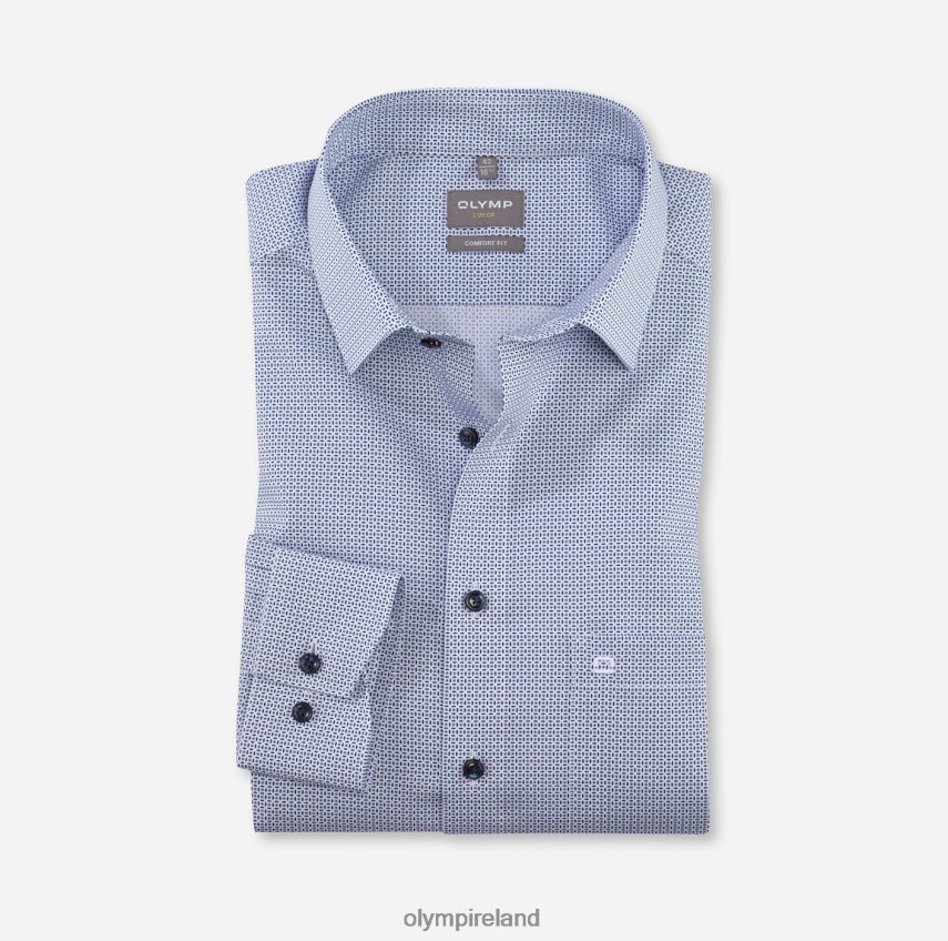 Clothing OLYMP Luxor Comfort Fit, Business Shirt, New Kent, Bleu 24L8461634