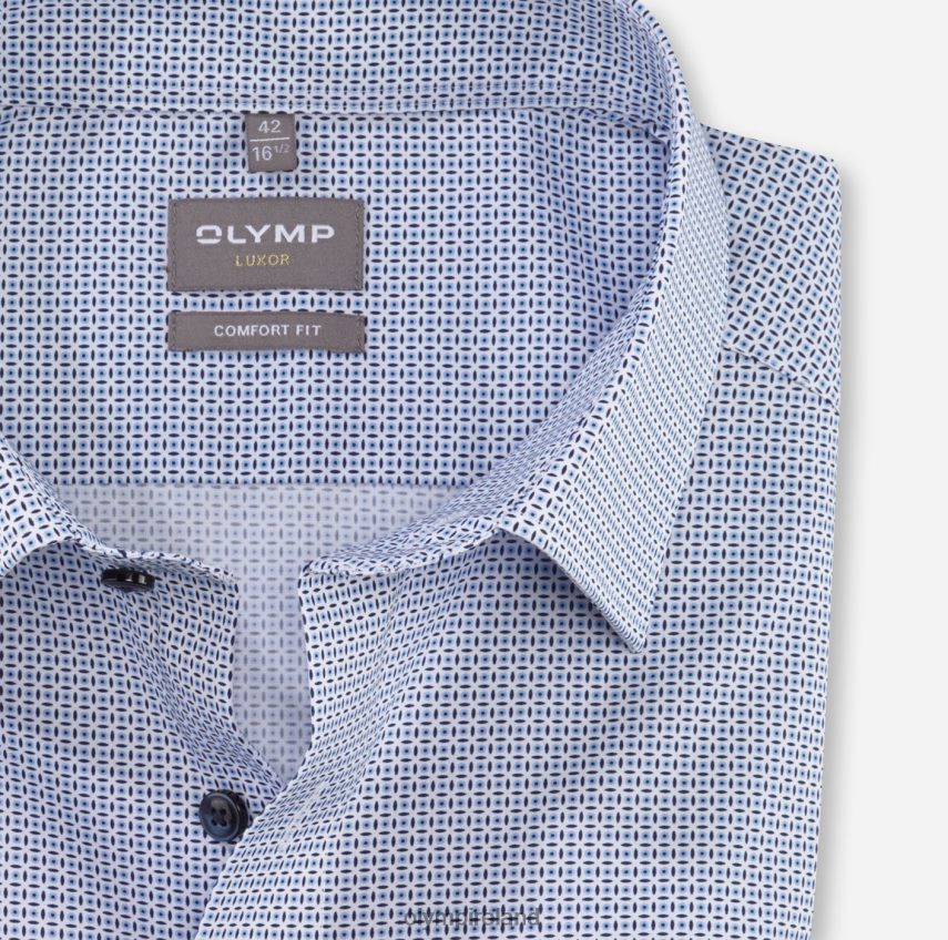 Clothing OLYMP Luxor Comfort Fit, Business Shirt, New Kent, Bleu 24L8461634