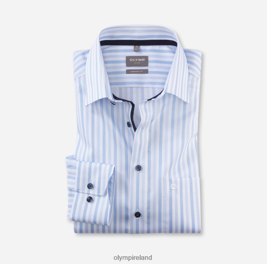 Clothing OLYMP Luxor Comfort Fit, Business Shirt, New Kent, Bleu 24L8461652