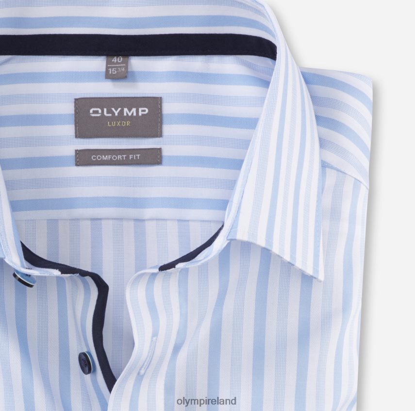 Clothing OLYMP Luxor Comfort Fit, Business Shirt, New Kent, Bleu 24L8461652