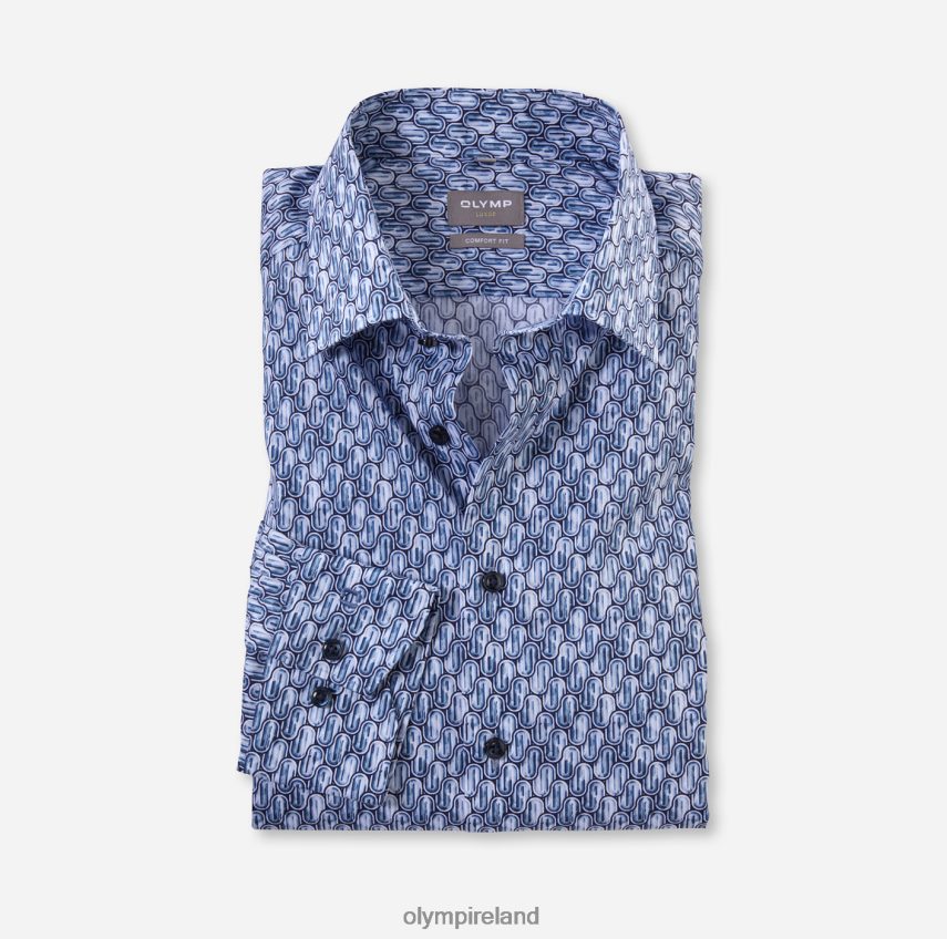Clothing OLYMP Luxor Comfort Fit, Business Shirt, New Kent, Bleu 24L8461656