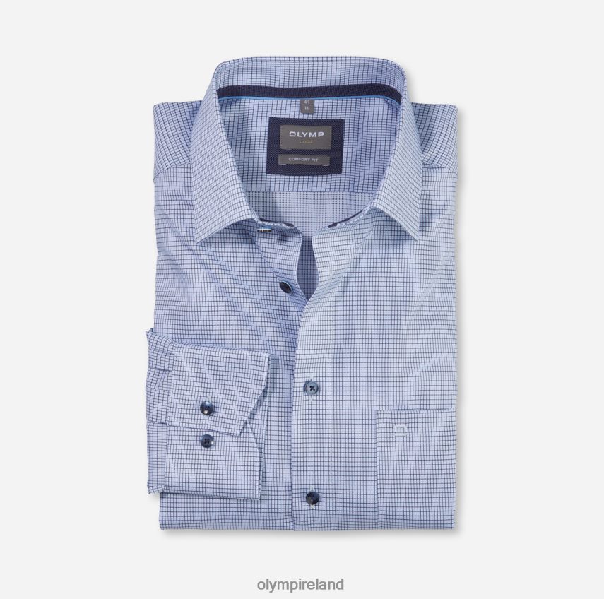 Clothing OLYMP Luxor Comfort Fit, Business Shirt, New Kent, Bleu 24L8461658