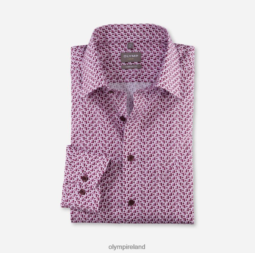 Clothing OLYMP Luxor Comfort Fit, Business Shirt, New Kent, Fuchsia 24L8461500