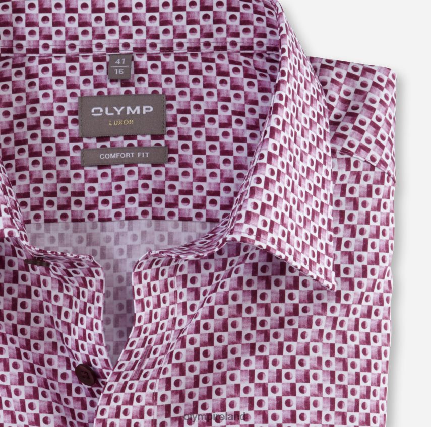 Clothing OLYMP Luxor Comfort Fit, Business Shirt, New Kent, Fuchsia 24L8461500