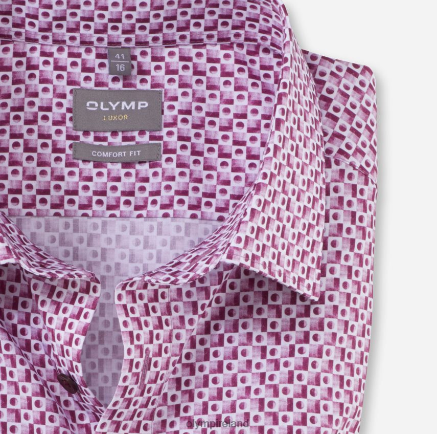 Clothing OLYMP Luxor Comfort Fit, Business Shirt, New Kent, Fuchsia 24L8461591