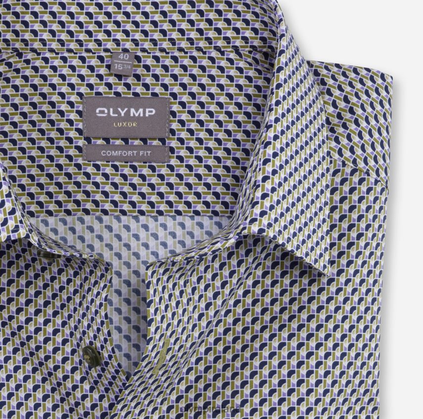 Clothing OLYMP Luxor Comfort Fit, Business Shirt, New Kent, Lime 24L8461548