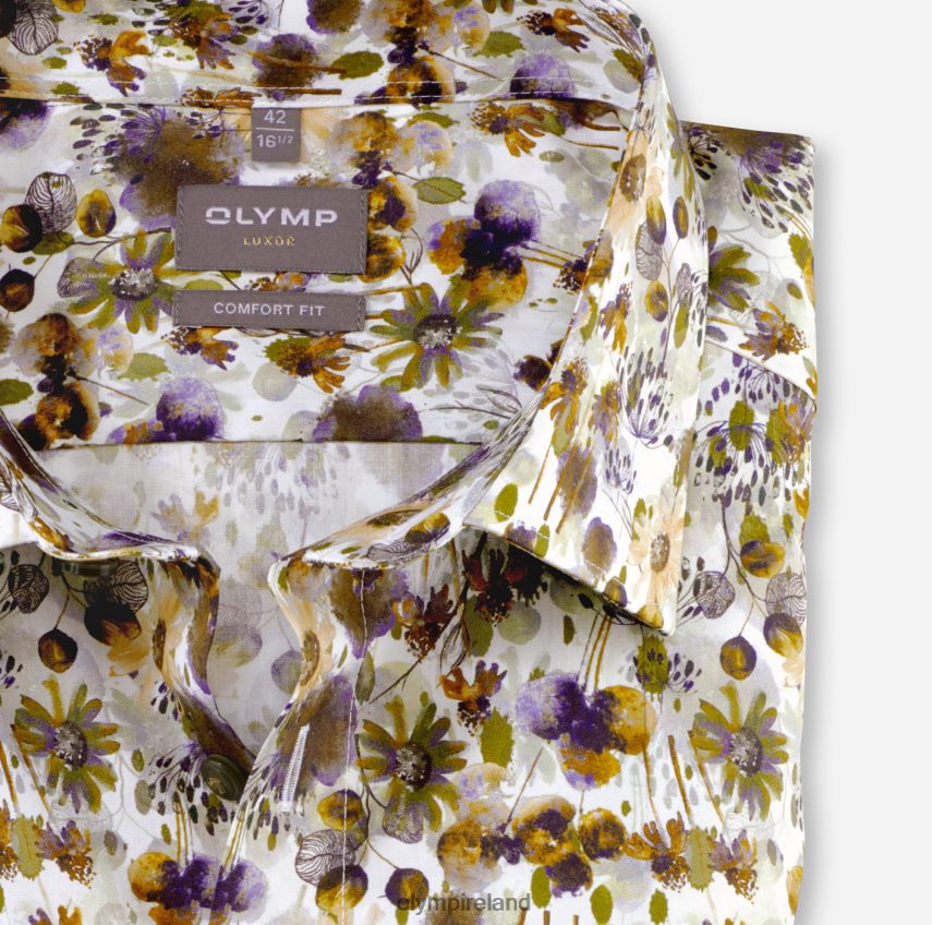 Clothing OLYMP Luxor Comfort Fit, Business Shirt, New Kent, Lime 24L8461555