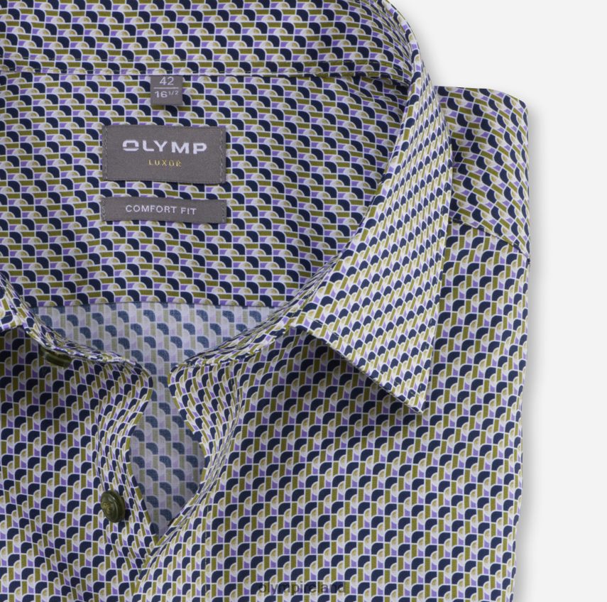 Clothing OLYMP Luxor Comfort Fit, Business Shirt, New Kent, Lime 24L8461617