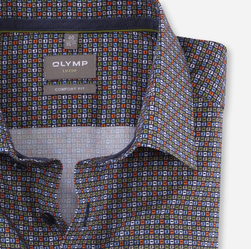 Clothing OLYMP Luxor Comfort Fit, Business Shirt, New Kent, Lime 24L8461669