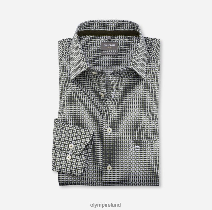 Clothing OLYMP Luxor Comfort Fit, Business Shirt, New Kent, Lime Green 24L8461663