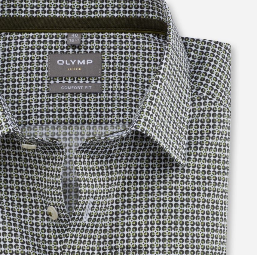 Clothing OLYMP Luxor Comfort Fit, Business Shirt, New Kent, Lime Green 24L8461663