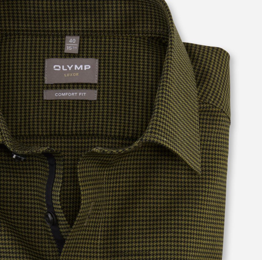 Clothing OLYMP Luxor Comfort Fit, Business Shirt, New Kent, Lime Green 24L8461671